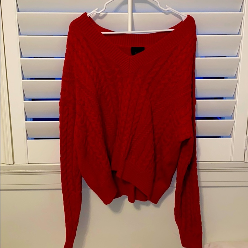 Lumière Red Sweater